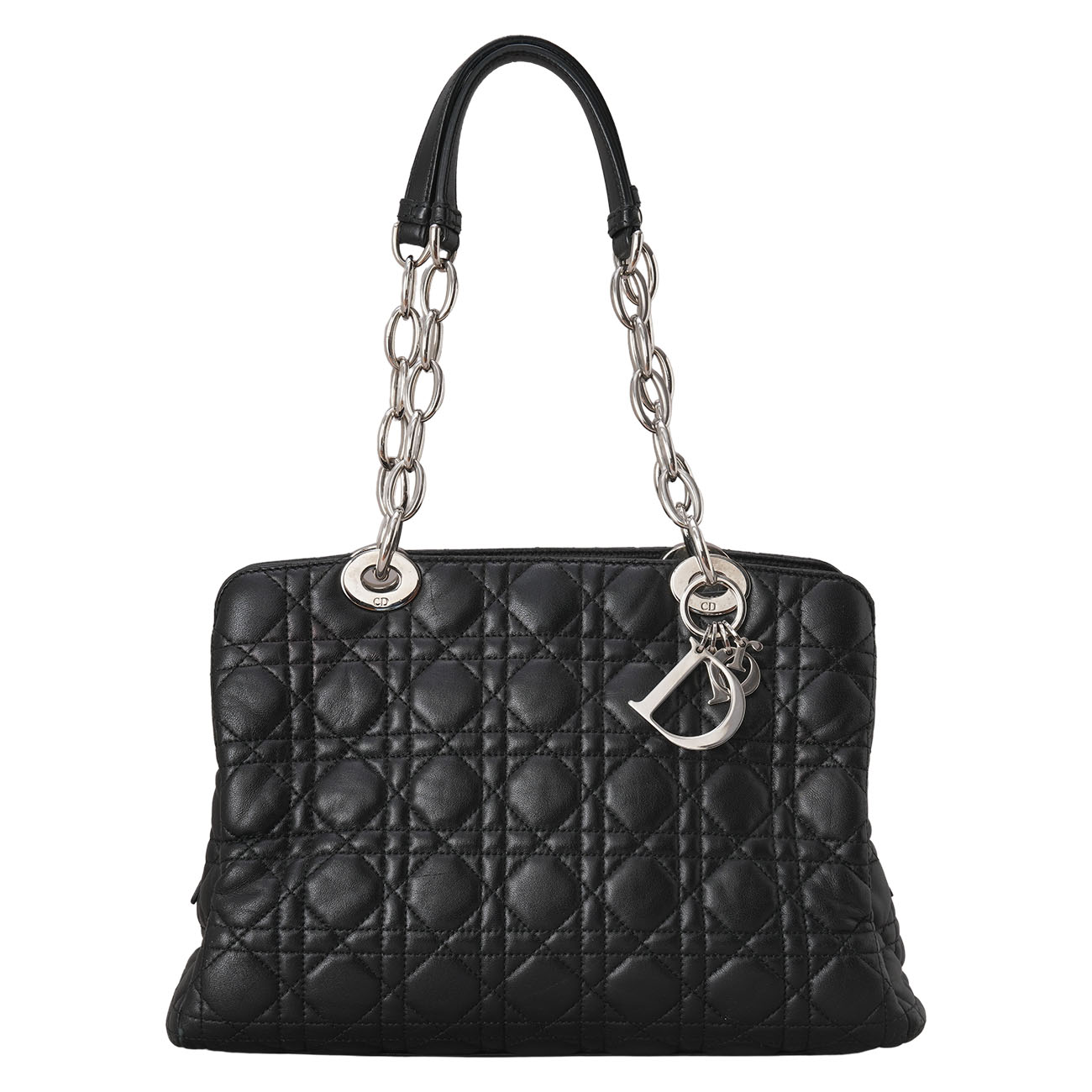 CHRISTIAN DIOR(USED)디올 까나쥬 체인 숄더백